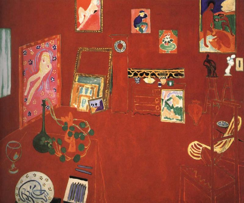 Henri Matisse Red studio oil painting image